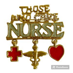 Nursing Pin Brooch Caduceus Heart Charms Graduation Gift RN LPN CNA Nurses Care